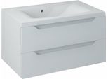 Sapho Wave - Mobile Lavabo 800X450X480 Mm, 2 Cassetti, Bianco WA080-3030