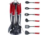 Set Di Utensili Da Cucina 7 Pezzi Michelino Rosso