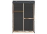 Vidaxl Armadio A 3 Piani Grigio 110 X 40 X 170 Cm Tessuto
