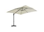 Vidaxl Ombrello Semaforo Con Palo In Alluminio 300 X 300 Cm Colore Sabbia