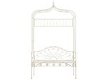 Panchina Da Giardino 122 Cm In Ferro Bianco Antico