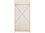 Vidaxl Armadio Bianco 79 X 40 X 170 Cm Tessuto
