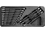 Neo Tools Chiavi Aperte 6-19 Mm, Set Da 14 Pezzi, Inserto