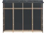 Vidaxl Armadio Grigio 200 X 40 X 170 Cm In Tessuto