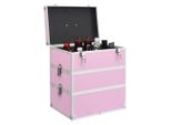 Vidaxl Astuccio Per Cosmetici 37X24X40 Cm In Alluminio Rosa