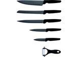 Set Di Coltelli Michelino 6 Pezzi Con Lame In Acciaio Inox Coltello Da Cucina Coltello Da Chef Coltello Sbucciatore Nero