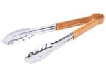 Pinze Contacto Haccp In Acciaio Inox, 30 Cm, Pinze Da Cucina, Manico Con Rivestimento Vinilico Colorato, Qualità Pesante, Marrone