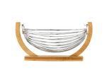 5Five Simply Smart Obstkorb Mit SchaukelaufhäNgung, Bambus, Metall, 36 X 21 Cm, 100179