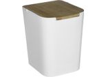5 Five Simply Smart - Cestino Per Rifiuti Con Coperchio In Bambù 5L "NaturéO"" Bianco"