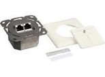 Scatola Da Incasso Cat 6, 2Xrj45, Schermato, Orizzontale, Bianco Puro, Logilink® [NP0023] (NP0023)