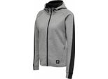 Hummel Hmlessi Zip Hoodie, Grigio Melange, M, Donna