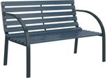 Panchina Da Giardino 120 Cm In Legno Grigio