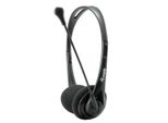 Equip Chat Headset Wired Head-Band Chiamate/Musica Nero