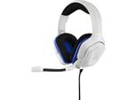 The G-LAB Korp Cobalt Gaming Headset - Cuffie Stereo, Ultraleggere, Auricolari Con Microfono, Jack Da 3,5 Mm Per Pc, PS4, Xbox One, Mac, Tablet Pc, Switch, Smartphone (Bianco)