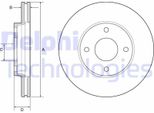 2X Disco Freno Delphi BG4953C Per Ford Fiesta Mk7 Hatchback 43 9Mm 262Mm