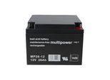Batteria Al Piombo Multipower MP26-12 Pb 12V / 26Ah Vds M5