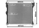 Van Wezel 32002243 Radiatore Ad Acqua Radiatore Motore Adatto A Peugeot Ion Hatchback Per CitroËN C-Zero Hatchback Per Mitsubishi I Hatchback