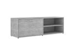 Mobile Tv Grigio Cemento 120X34X37 Cm Materiale A Base Di Legno