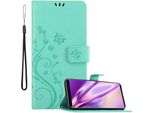 Cadorabo Cover Per Samsung Galaxy S9 Plus Cover Protettiva In Turchese Cover Protettiva Cover Per Telefono Cellulare Cover Fiori Custodia Fiore