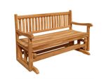 Panca A Dondolo In Teak Roma 150Cm In Legno Massiccio Resistente Alle Intemperie