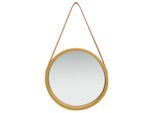 Vidaxl Specchio Da Parete Con Cintura 40 Cm Oro