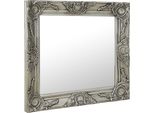 Vidaxl Specchio Da Parete In Stile Barocco 50X50 Cm Argento