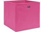Vidaxl Scatole Portaoggetti 4 Pz. Tessuto Rosa 32X32X32 Cm