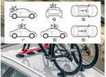 Rockbros Portabiciclette Con Ventose, Portabiciclette Da Tetto, Per 3 Biciclette, Nero
