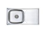 Vidaxl Lavello Da Incasso Con Setaccio E Sifone In Acciaio Inox