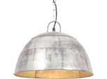 Vidaxl Lampada A Sospensione In Stile Industriale Vintage 25 W Argento Rotonda 41 Cm E27