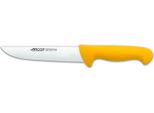 Coltello Da Macellaio Arcos Colore - Prof 291600 Acciaio Inox Nitrum E Mango Giallo Polipropilene Ergonomico E Lama Da 18 Cm, Vetrinetta