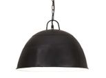 Vidaxl Lampada A Sospensione In Stile Industriale Vintage 25 W Nera Rotonda 41 Cm E27