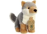 Aurora World Aurora, 35006, Eco Nation, Lupo, 24Cm, Peluche, (Grigio/Bianco/Marrone)