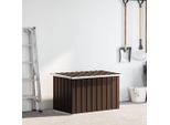 Vidaxl Cassetta Da Giardino Marrone 109 X 67 X 65 Cm