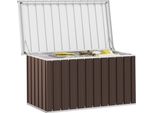 Vidaxl Cassetta Da Giardino Marrone 129 X 67 X 65 Cm
