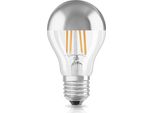Osram Led Lampadina Lampadina Forma Testa Lampada Specchio Specchio 7W Quasi 60W E27 Argento Bianco Caldo 2700K