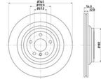 2X Hella 8DD 355 126-311 Disco Freno Asse Posteriore