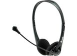 Equip Stereo-Headset Wired Mit Mikro USB-A 1.80M Schwa