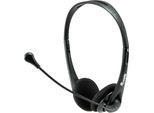 Equip Stereo-Headset Wired Mit Mikro 3,5Mm 1.80M Schwa