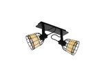 Eglo Beam Anwick 1 E27 2X40W Nero Rattan