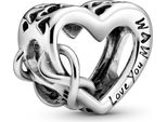 Pandora 798825C00 Charm Cuore Infinito Ti Amo Mamma Argento