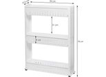 Scaffale Da Cucina Scaffale Da Bagno Scaffale A Colonna Carrello Da Bagno 3 Ripiani Scaffale Bianco