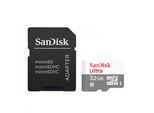 Sandisk Ultra Microsd, 32 Gb, Minisdhc, Classe 10, UHS-I, 100 Mb/S, Grigio, Rosso