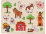 Puzzle Fattoria Junior 22 X 30 Cm Legno 13 Pezzi