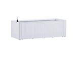 Vidaxl Letto Da Giardino Rialzato Con Sistema Di Irrigazione Automatica Bianco 100X43X33 Cm