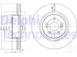 2X Disco Freno Delphi BG4111 Per Renault Clio Iii Hatchback (BR0/1 CR0/1)