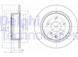 2X Disco Freno Delphi BG4108C Per Renault Koleos (Hy_) Per Nissan Juke (F15)