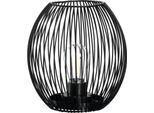 Leonardo Casolare Lanterna Led Nera 18 Cm