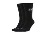 Nike Everyday Crew Socken 3Er-Pack, Schwarz, 42-46