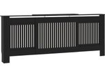 Vidaxl Rivestimento Per Radiatori In Mdf Nero 205 Cm